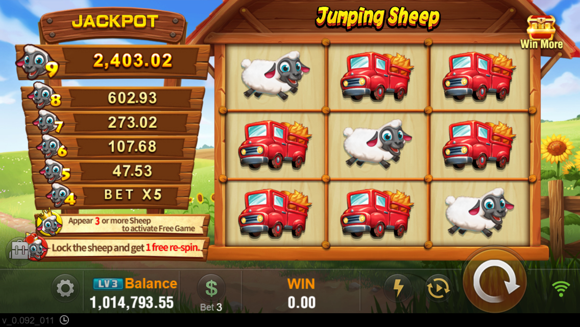 Jumping Sheep สล็อต Jili Slot เว็บตรง