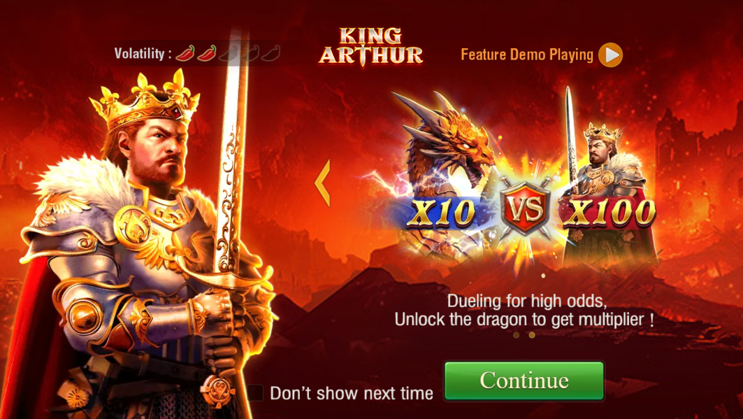 King Arthur สล็อตค่าย Jili Slot Gaming