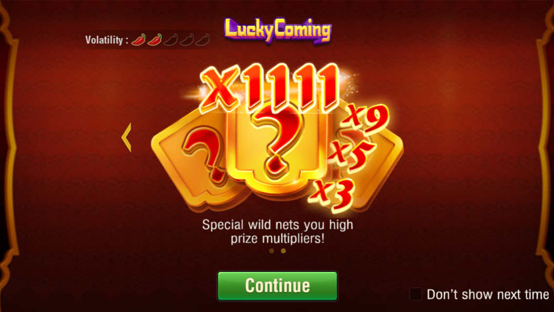 Lucky Coming สล็อตค่าย Jili Slot