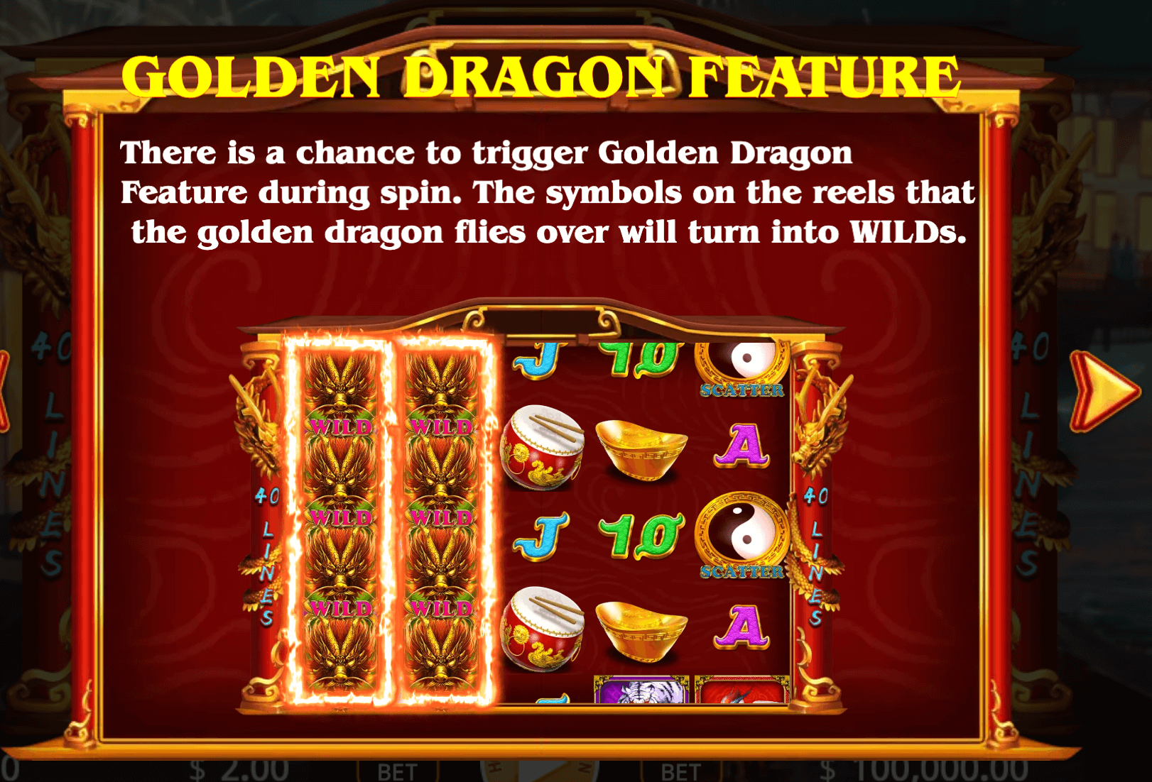 Lucky Golden Dragon Lock 2 Spin KA Gaming Joker123game