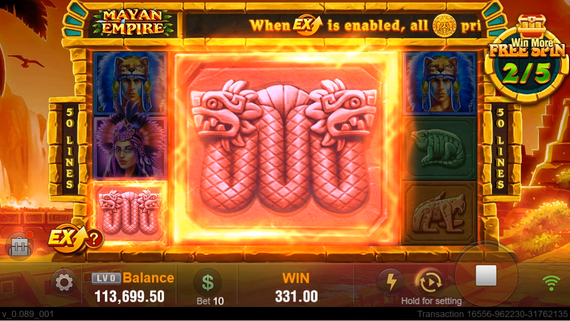 Mayan Empire สล็อตค่าย Jili Slot Gaming