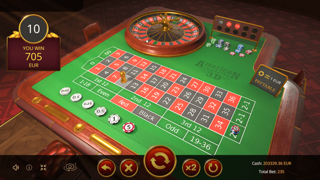 American Roulette 3D ค่ายเกม Evoplay สล็อต Joker123