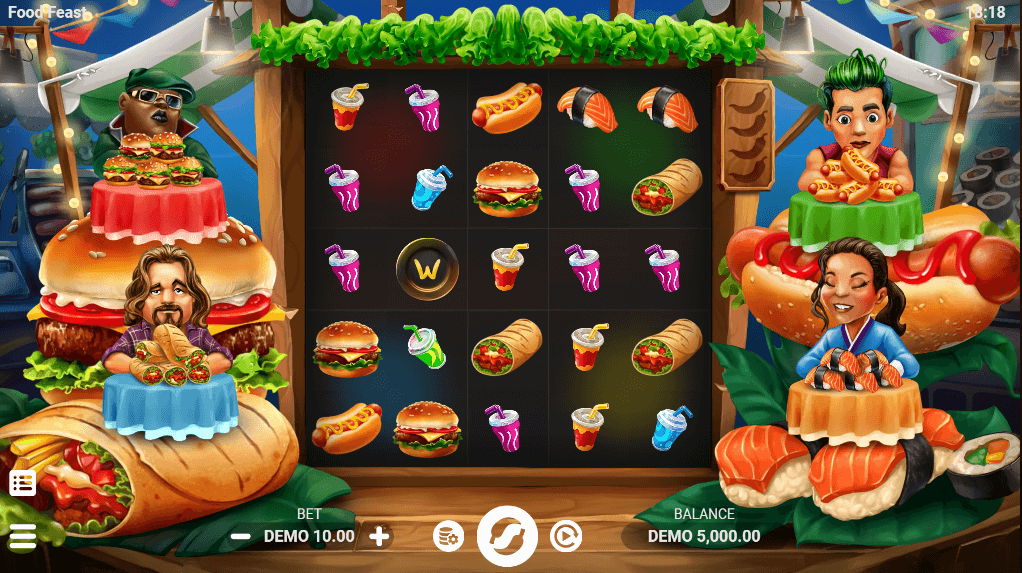 Food Feast ค่ายเกม Evoplay สล็อต Joker123