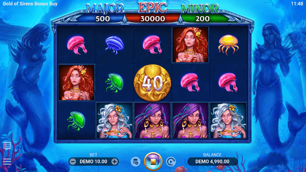 Gold of Sirens Bonus Buy Evoplay casino www Joker123