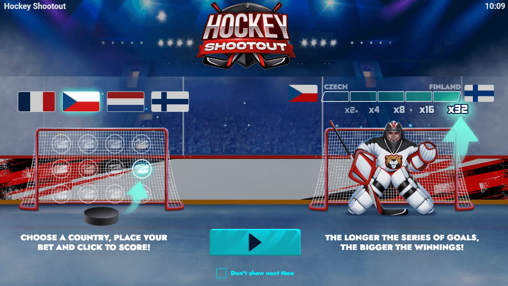 Hockey Shootout Evoplay casino www Joker123