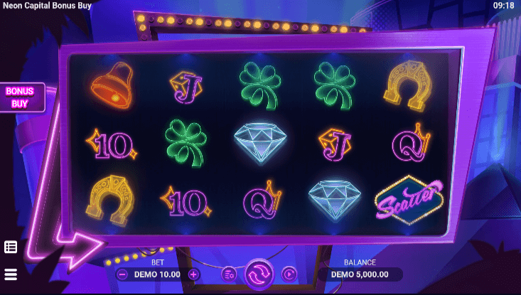 Neon Capital Bonus Buy ค่ายเกม Evoplay สล็อต Joker123