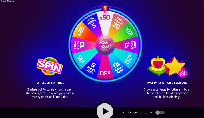 Rich Reels ค่ายเกม Evoplay สล็อต Joker123