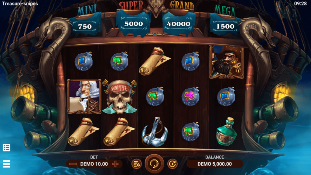 Treasure-snipes Evoplay สล็อตแตกง่าย Joker slot