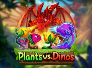 Plants vs. Dinos สล็อตค่าย Dragoonsoft สล็อตโจ๊กเกอร์ 123